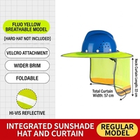 Protector de Cuello para Casco con Cierre de Gancho y Bucle, Cubierta de Malla Plegable para Trabajos de Servicio en Campo