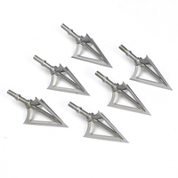 Pointes de flèches de tir à l'arc G5, 125 grains, 3 lames, pointes en acier inoxydable, pour le tir à l'arc, la chasse, accessoires de bricolage