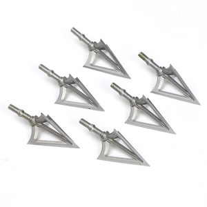 Bắn cung G5 mũi tên điểm 125 hạt 3 lưỡi không gỉ lời khuyên boardhead cho Bow chụp săn bắn phụ kiện DIY - Product Image 3