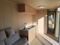 Hôtel capsule modulaire intelligent industriel Apple Cabin avec cuisine/salle de bain, utilisation en resort de luxe, garantie de 3 ans