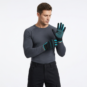 Guantes de Trabajo de Nailon Antideslizantes con Puntas Texturizadas, Muñequera Elástica, Guantes de Seguridad de Uso General de 10 Pulgadas y 4 milésimas de Espesor, Sin Silicona - Product Image 5