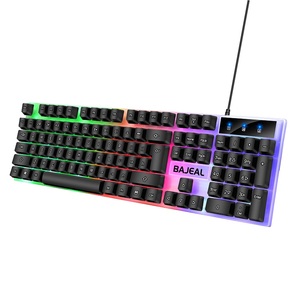 Bajeal K35 USB Phát Sáng Clavier Cơ Khí Cảm Thấy PC Chơi Game Có Dây Backlit Bàn Phím Cho Nhà Văn Phòng Gamer - Product Image 4