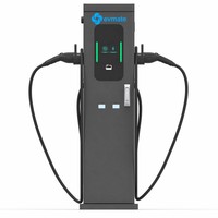 Chargeurs AC pour véhicules électriques 14kW 22kW 44kW à double connecteur Type 2, pistolets de recharge domestiques et commerciaux, stations de charge OCPP