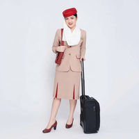 Personnaliser en Gros des Uniformes d'Hôtesses de l'Air Emirates de Haute Qualité pour les Équipages Féminins du Monde Entier