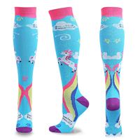 Chaussettes de compression unisexes pour la course à pied et le cyclisme en plein air, chaussettes de sport pour le gym, chaussettes de compression pour les infirmières, chaussettes de compression tricotées
