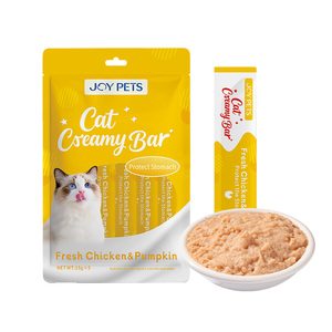 Friandises pour chats riches en protéines, biologiques, sans céréales, saveur thon crémeux et saumon, à lécher, nutrition saine pour animaux de compagnie - Product Image 1