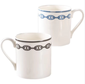 Light Luxury Mug Bone China Coffee Mug Blue White Breakfast Milk <b>Cups</b> Birthday Gift Couple <b>Cup</b> - Product Image 1