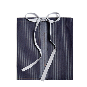 Delantal <span class=keywords><strong>Vintage</strong></span> de alta calidad para camarero, tela vaquera de alta resistencia, medio delantal con cuero - Product Image 4