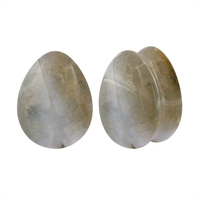 La nouvelle liste acrylique de bouchon de Tunnel d'oreille de Vagin dissolvant de Vagin spirale de fleur de cire boucle d'oreille de Style d'or Piercing de pierre de Stile