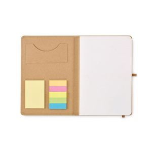 Eco-Friendly A5 Size Office School Stationery Gift Set Reusable Recycled Cardboard Cover with <b>Sticky</b> <b>Notes</b> Paper Material - Product Image 3