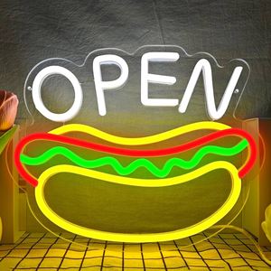 Professional 24HRS Open LED Neon <b>Sign</b> Custom Multi-color Business Signage for Retail Store Window Decor - Product Image 4