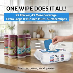 Lingettes de nettoyage robustes OEM Easy Clean XL (100 lingettes) sans chlore, lingettes de récurage multi-surfaces pour salle de bain - Product Image 3