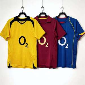 เสื้อฟุตบอลวินเทจฤดูร้อนของไทย ปี 05-06 แขนสั้น ระบายอากาศได้ดี เสื้อแข่งทีมเหย้า/เยือน/ชุดสามสำหรับผู้ชาย - Product Image 2