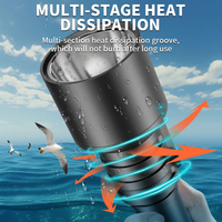 Lampe de poche de plongée sous-marine Led extérieure professionnelle lampe de poche tactique à lumen élevé lumière de torche Rechargeable Super lumineuse
