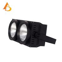 AICPOSE Lumière de scène COB 2-en-1 à double faisceau blanc chaud 200W DMX, Projecteur LED COB Blinder pour public