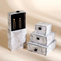Boîte à bijoux à tiroir en papier avec Logo personnalisé pour collier, bague, boucles d'oreilles, emballage de bijoux pour petites entreprises, boîtes cadeaux pour bijoux