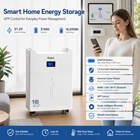 Système de stockage d'énergie solaire hors réseau pour la maison, conception empilable, batterie LiFePO4, BMS intelligent avancé, CAN