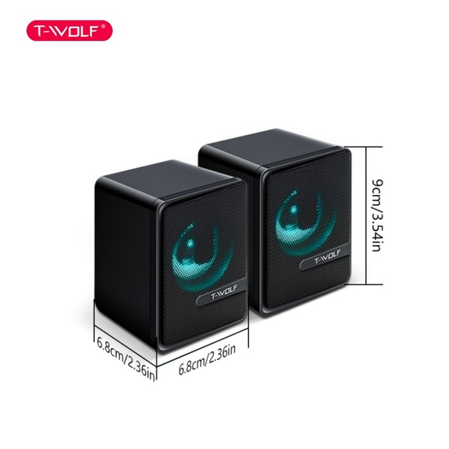 S3 Hot Sell Wired RGB Speaker LED Lights Gaming for PC Laptops and Gaming Computer Desktop