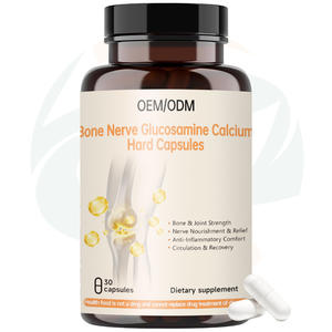 China-Herb Groothandelsfabriek levert premium natuurlijke botglucosamine calcium capsules, additiefvrij dagelijks voedingssupplement - Product Image 1