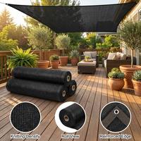 Filet d'ombrage pour serre agricole en HDPE noir 80% 100GSM pour la protection des cultures