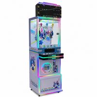 Mini machine à griffes avec design boîte au trésor, accepteur de billets de banque, capteur antivol, équipement de distribution de cadeaux pour borne d'arcade