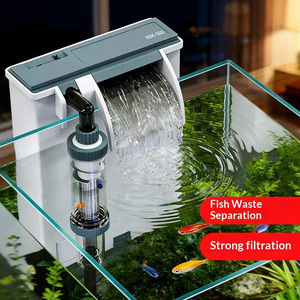 Filtro para Pecera de Guppys, Oxigenación y Filtración Tres en Uno, Bomba de Agua con Diseño de Cascada, Separación de Agua Llana y Llena de Detritos, Montaje en Pared - Product Image 1