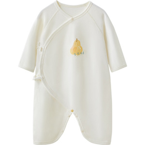 Mono de bebé unisex de algodón puro transpirable y suave October Crystalline para 0-6 meses, primavera 2026, con broche en la entrepierna para mayor comodidad al dormir - Product Image 2