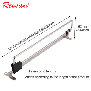 RESSAM Accessoires de garde-robe Rail de garde-robe coulissant Cintre télescopique monté sur le dessus - Product Image 6