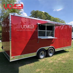 Cuisine de restaurant taille personnalisée <span class=keywords><strong>mobile</strong></span> kiosque à café chariot de nourriture pour hot-dog camion de tacos à la crème glacée remorque alimentaire rapide pour les états-unis - Product Image 3