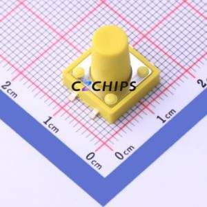 DS1042-26YYRX25010 Tactile Switch SMD Switch ( Operating Force: 2.5N )( Switch Length: 12mm )( Switch Width: 12mm ) - Product Image 1