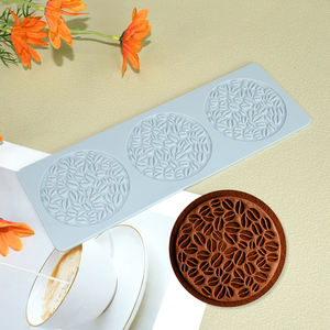 Tapis en silicone AK Coffee Tullie pour <span class=keywords><strong>crêpes</strong></span>, pâtisseries, moule rond pour biscuits et chocolat, outil de décoration de gâteaux, moules LFM-518 - Product Image 1