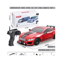 Voiture de drift RC 4x4 haute vitesse télécommandée avec lumières LED, véhicule de course sportif, jouet RC 1/16, voiture de drift de simulation