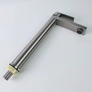 <span class=keywords><strong>Grifo</strong></span> de <span class=keywords><strong>Lavabo</strong></span> de Diseño Contemporáneo, Monomando, de un Solo Orificio, Cuerpo Largo, Acabado en Níquel Cepillado, Acero Inoxidable SUS304 para Baño - Product Image 4