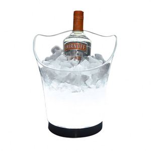 5.5L RGB Modern Round Oval Party Ktv Bar Acrylic Led PS Plastic <b>Ice</b> Bucket <b>Cooler</b> <b>Box</b> for Champagne Wine Beer - Product Image 2