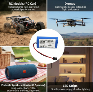 Литиевая цилиндрическая батарея 11.1В 3000мАч/3200мАч/3500мАч/5200мАч/6000мАч/18650 высокой емкости для электроинструментов и светодиодных фонарей - Product Image 2