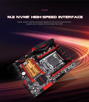 Motherboard ATX New South China X99 AD3 LGA 2011-3 Xeon X99 Mendukung Intel Xeon E5 2666 2673 2676 2678 2696 V3 DDR3 RECC NVME