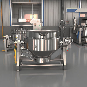 Machine de fabrication de confiture professionnelle-Bouilloire à veste inclinable chauffante électrique avec agitateur automatique - Product Image 6