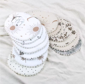 Nuevo Babero de Algodón para Bebé de Doble Cara, Impermeable, con Cierre de Botón y Diversos Diseños para Absorber la <span class=keywords><strong>Saliva</strong></span> - Product Image 1