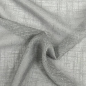 100% Rayonne Tissu Noir Crêpe Motif Slub Foulard 80GSM 160CM Largeur Tissé Technique 100% Rayonne Matériel - Product Image 3