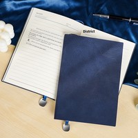 Carnet de notes élégant à couverture souple texturée gaufrée, résistant à l'usure, grande capacité, idéal pour les réunions et les études