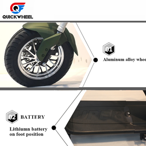 Quickwheel 60V 12ah batterie de Scooter électrique 2000W Scooter électrique à grande vitesse moto avec pédales frein à disque - Product Image 3