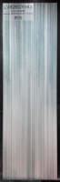 Panneau d'art sur mesure en pierre frittée 800x2600mm, dégradé vertical gris-bleu à crème pour mur résidentiel, Foshan