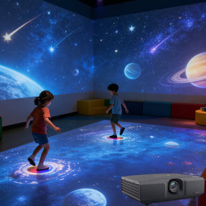 Wall And Floor 3D 360 Degree Multimedia Projection System Commercial Immersive All In One Interactive <b>Projector</b> Solution - Product Image 1