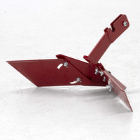 JH-Mech Heavy Duty Hiller Furrower Kit Tine Rototillers Rouge Poudre Enduit Réglage En Acier Au Carbone Charrue Herse
