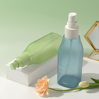 Flacon pulvérisateur carré transparent givré fantaisie pour brume hydratante cosmétique, sérum de soin et parfum