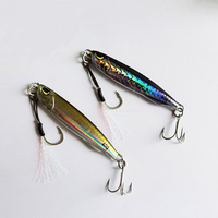 ZHUO RUN Leurre métallique imprimé en 3D de haute qualité pour la pêche au saumon en lac et en ruisseau - 20g-80g - Jigging à la rive et à lancer lent