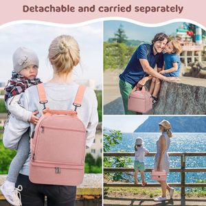 Sacs isothermes pour tire-lait portable avec pochette de glace, sac de pompage avec tapis imperméable pour accessoires de tire-lait, sac isotherme - Product Image 4
