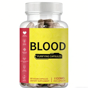 Integratore Erboristico per la Purificazione del Sangue per Adulti, Capsule di Estratto di Radice di Sarsaparilla e Bardana, 60 Capsule, Supporto per il Sangue - Product Image 3