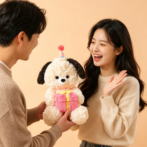 Juguete de Peluche de Perro de Cumpleaños al por Mayor con Caja de Regalo, Adorable Muñeco de Peluche de Cachorro, Regalo Perfecto para Cumpleaños, Aniversarios y Sorpresas - Product Image 2