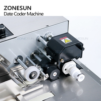 ZONESUN 3-30CM MY-380FW Produire Sèche Solide Rouleau D'encre Codage Carte Sac Continue Date Imprimante Machine